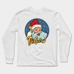 Pop Art Santa Long Sleeve T-Shirt